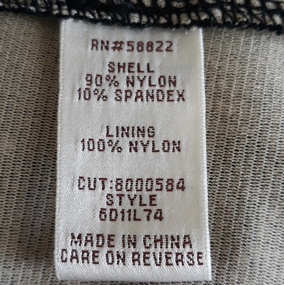 Max Studio Specialty MSSP lace bodysuit black nylon blend size Medium - Picture 8 of 10